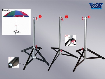 Flea Market Booth Canopy Umbrella Rack