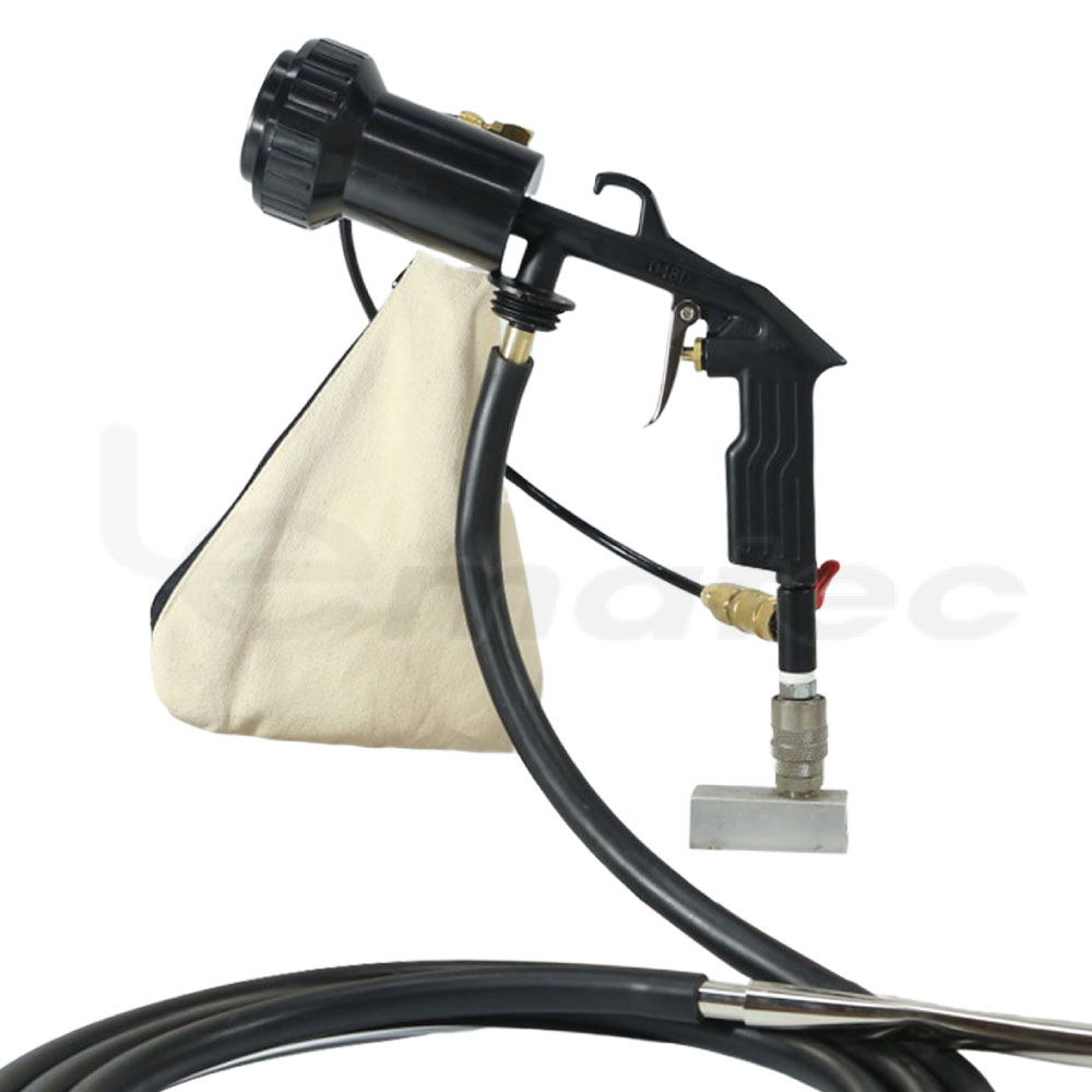 Lematec Air Vacuum Spot Sand Blaster Gun With Siphon Feed Tool Kit