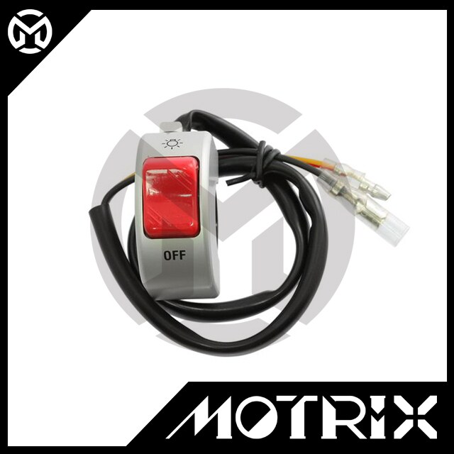 Headlight ON / OFF Switch 21mm Width (CNC Switch) For UNIVERSAL ...