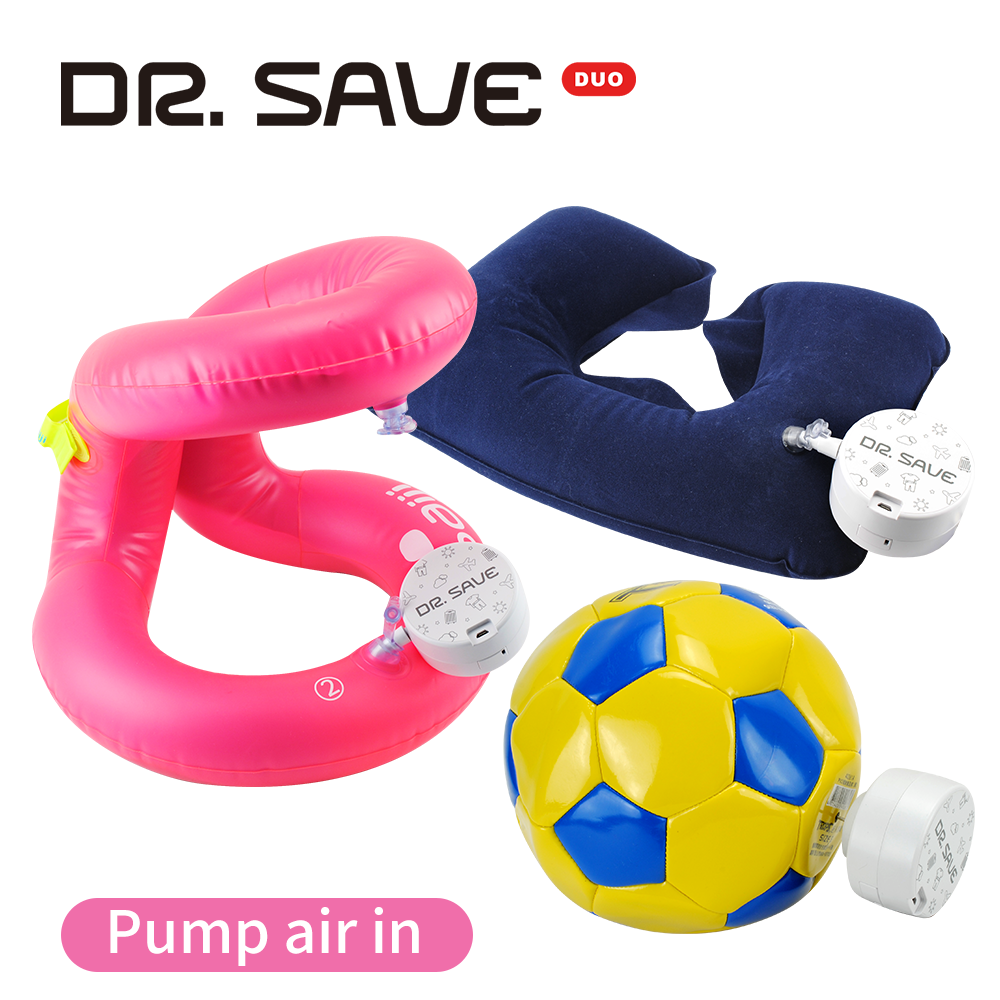 the feature of DR. SAVE DUO Vacuum Pump / Air Pump