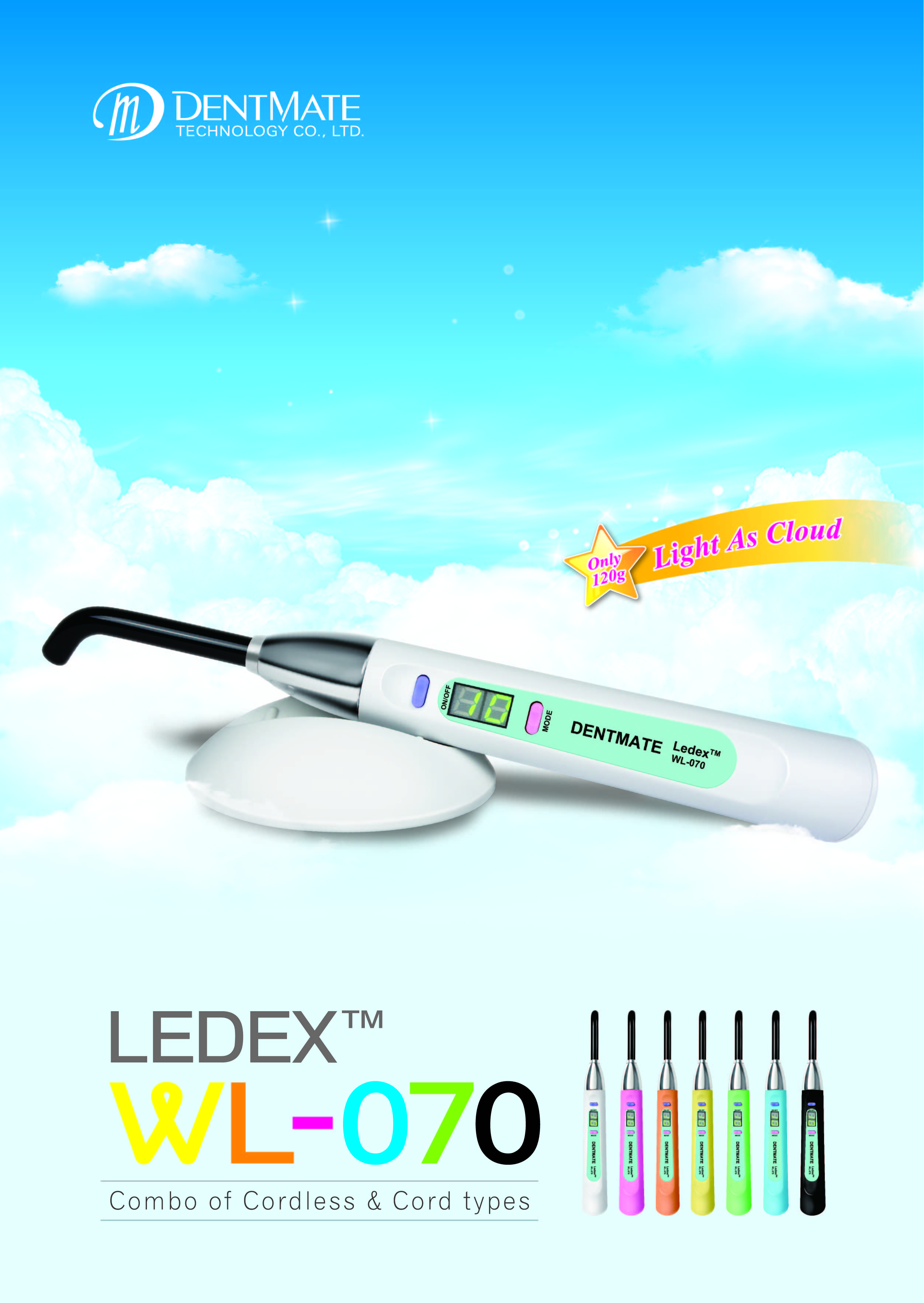 LEDEX WL070 series Dental Curing Light
