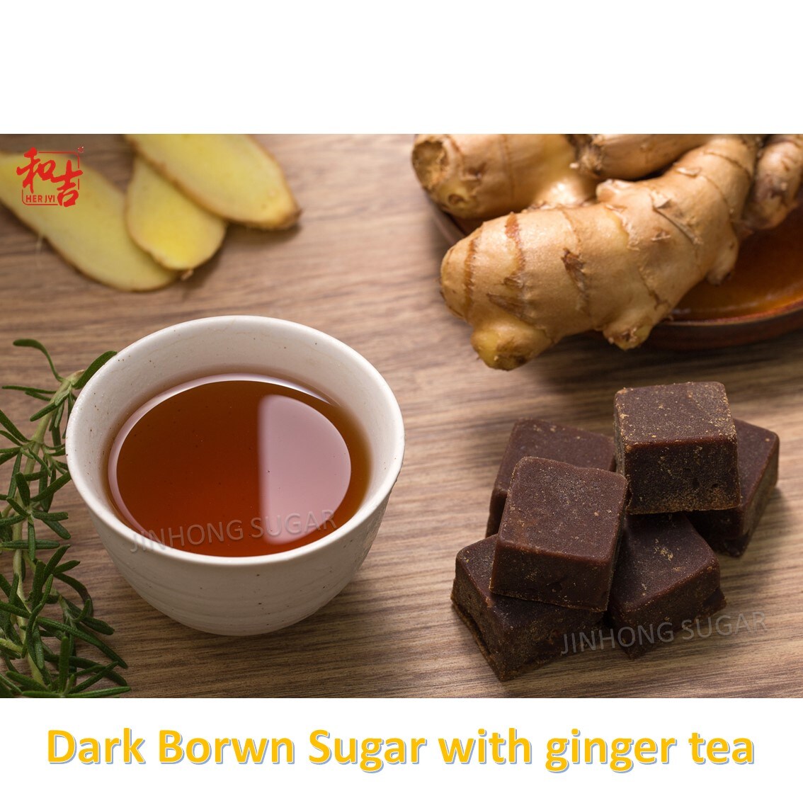 Natural brown sugar ginger tea