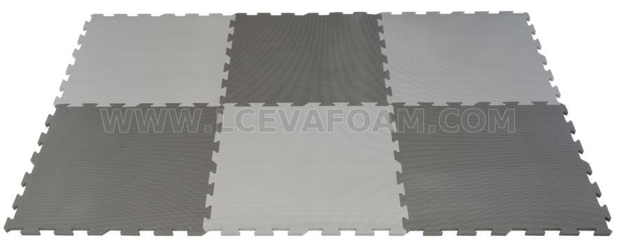 black and white foam mat