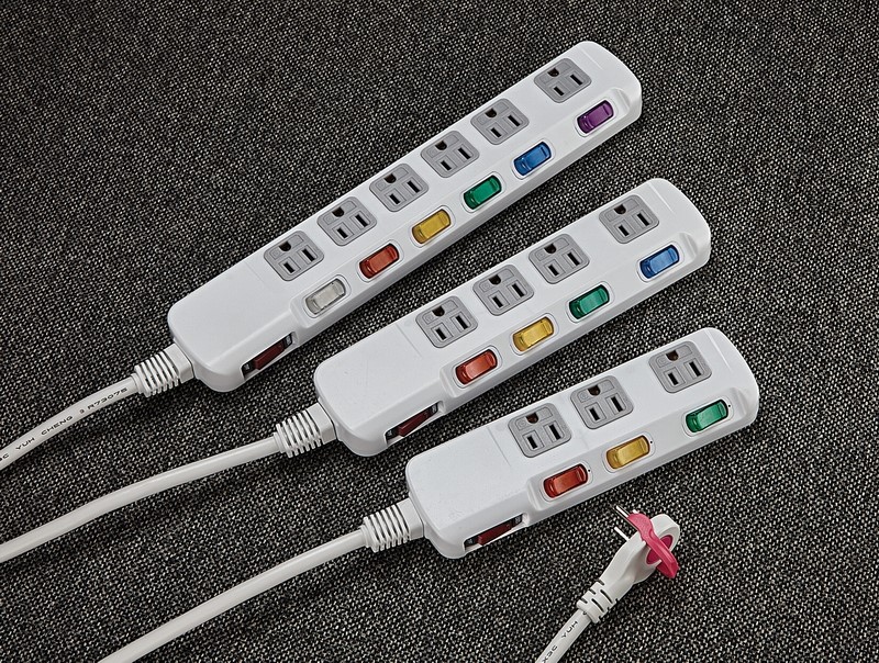 Taiwan POWER STRIP 3/4/6 SWITCHED OUTLETS Taiwantrade