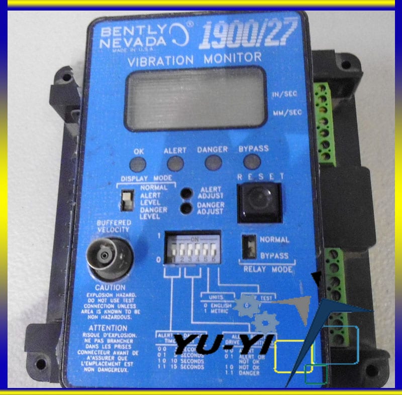 BENTLY NEVADA 1900 270100 VIBRATION MONITOR