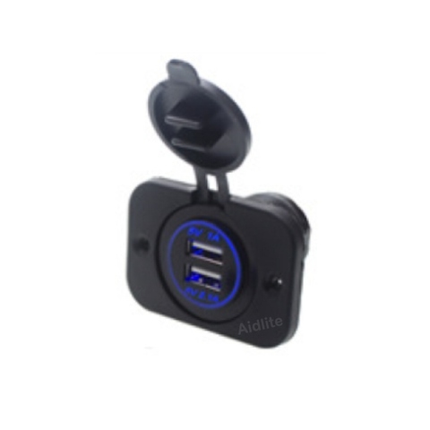 12V 24V Vehicle Car Bus Truck USB Charger Panel