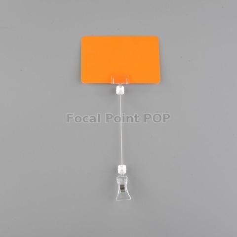 Wire sign display clip