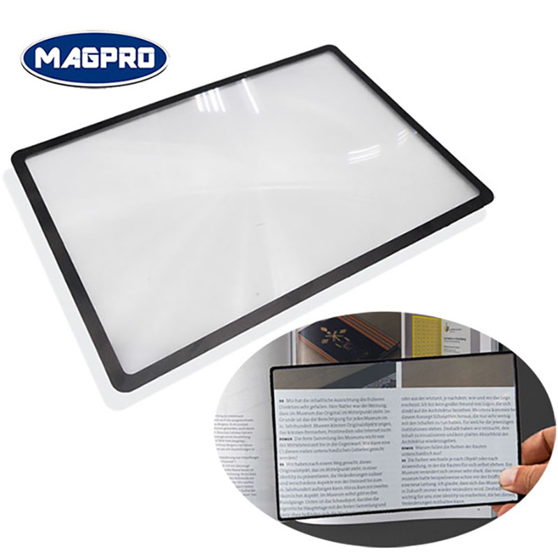 Taiwan Plastic Flexible Full Page Magnifying Glass Sheet 4x Fresnel Plastic Flexible Full Page Magnifying Glass Sheet 4x Fresnel Lens For Reading