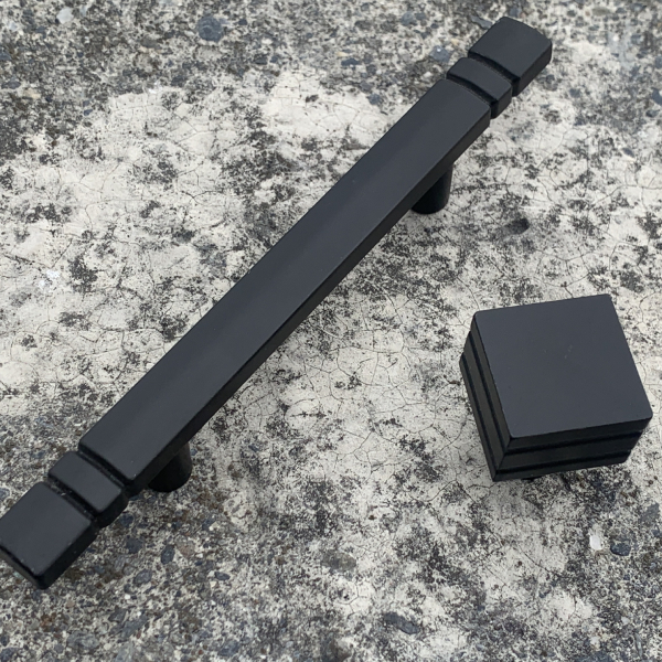 Square Pull 3 inch (cc) & drawer pulls/handles Matte Black