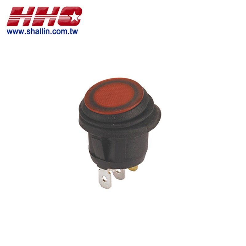 3P Waterproof Illuminated Rocker Switch, SPST, On-off, RoHS Directive ...