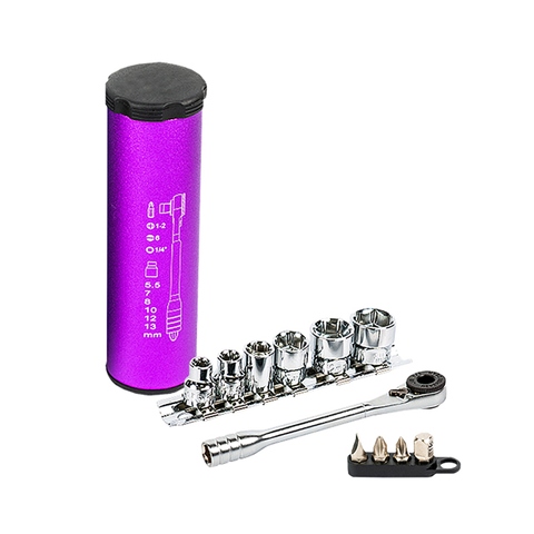 11 PCS MULTI RATCHET STUBBY  SOCKET & BIT SET