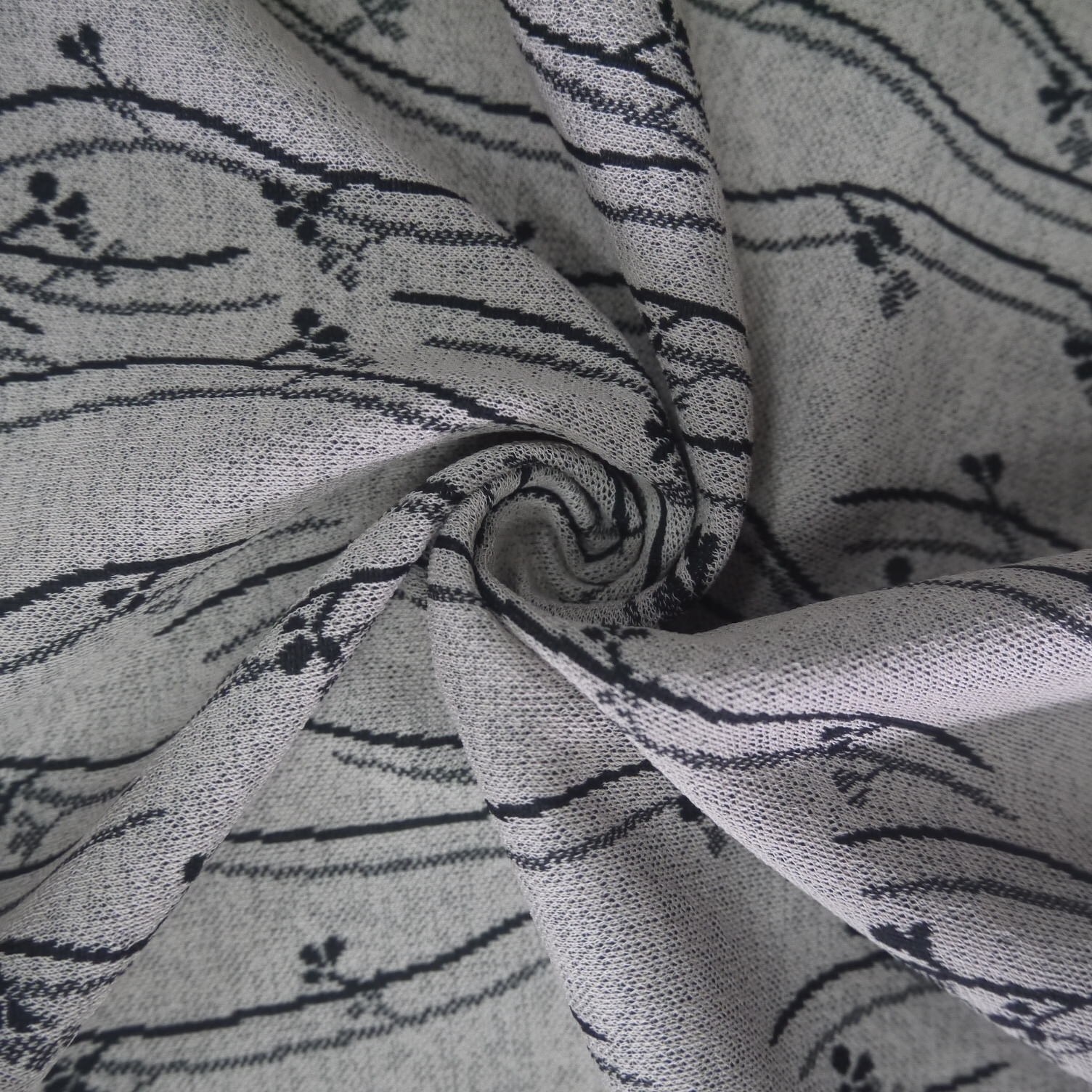 Knitted Jersey Jacquard Weft Fabric for Garment