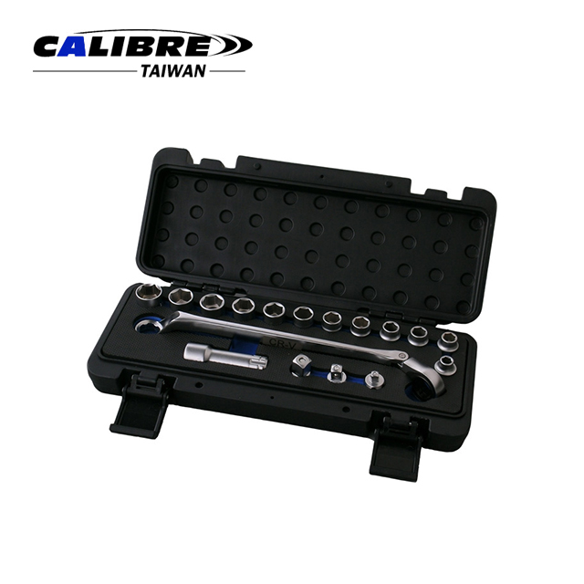 thumbnail image 2 of 19 Piece 1/2 Inch Drive Impact Socket Set SAE 3/8 To 1-1/2 – 6 Point Extensions 2 of 6
