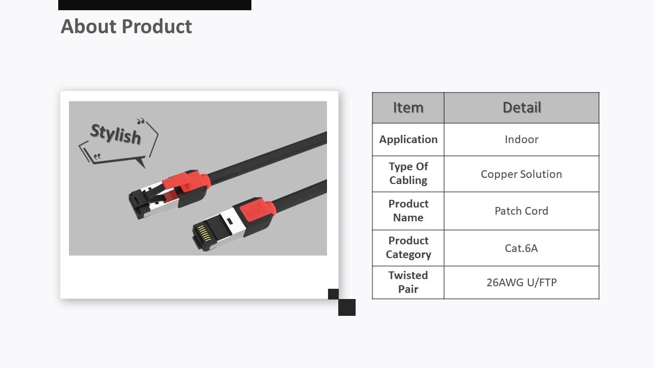 Notre cordon de raccordement bicolore Cat.6A peut choisir votre propre couleur préférée, il rend votre cordon de raccordement plus facile à identifier entre les départements.