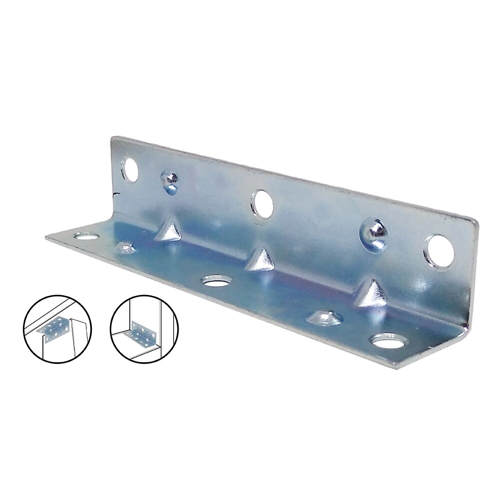 Support Bracket Two Rectangle Joint Right Angle Shelf Support Bracket with Screws 3-1/2