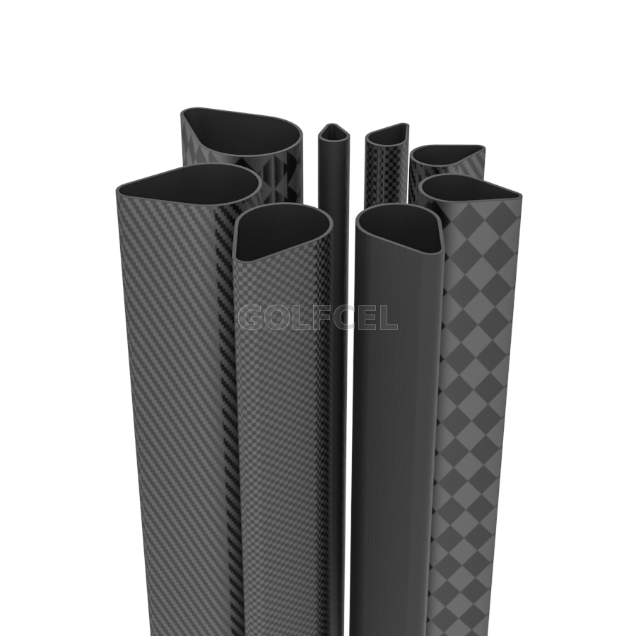 Streamlined Symmetrical Airfoil Carbon Fiber Tube