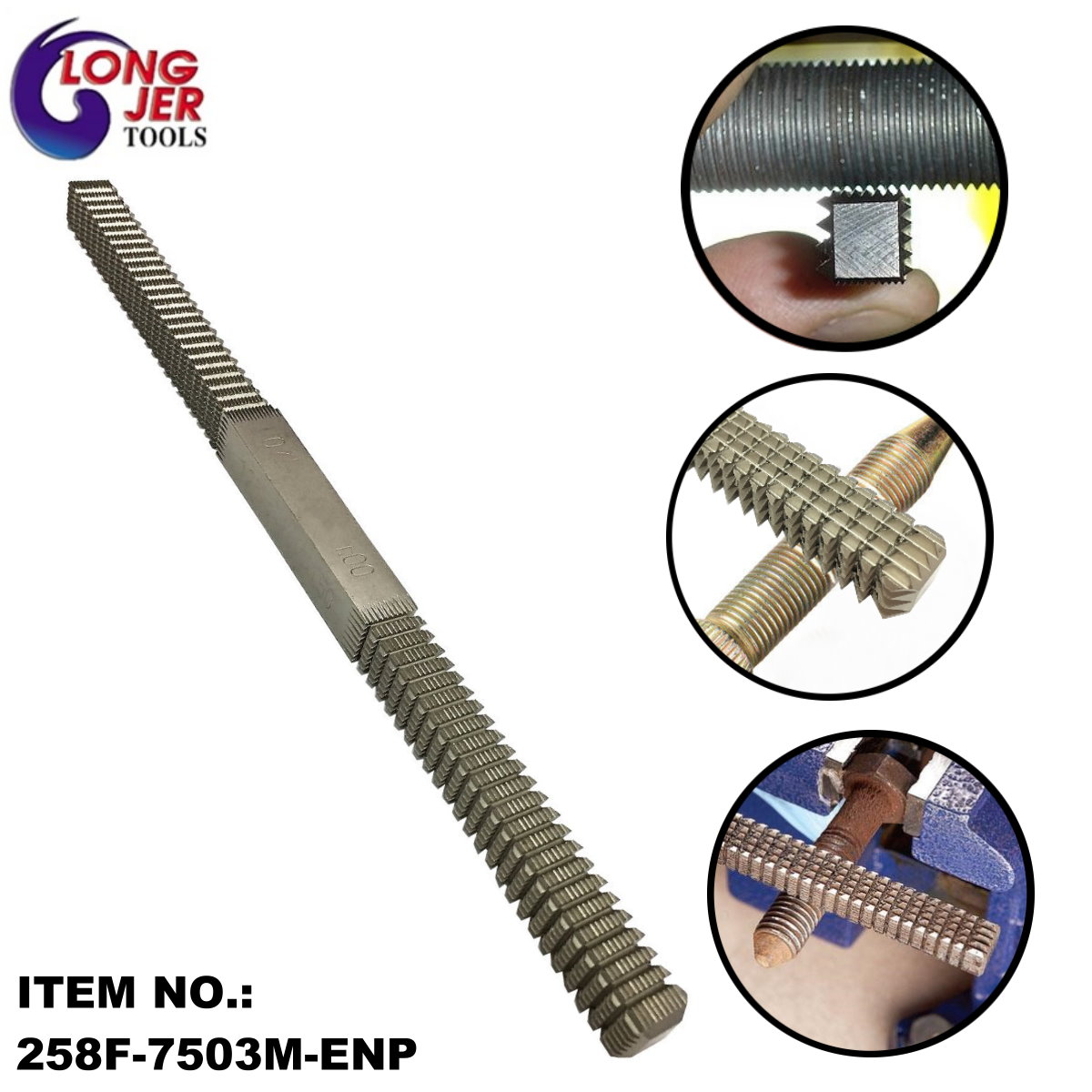 External Metric Thread Restoring File