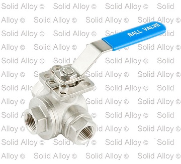 3 Way Threaded Ball Valve