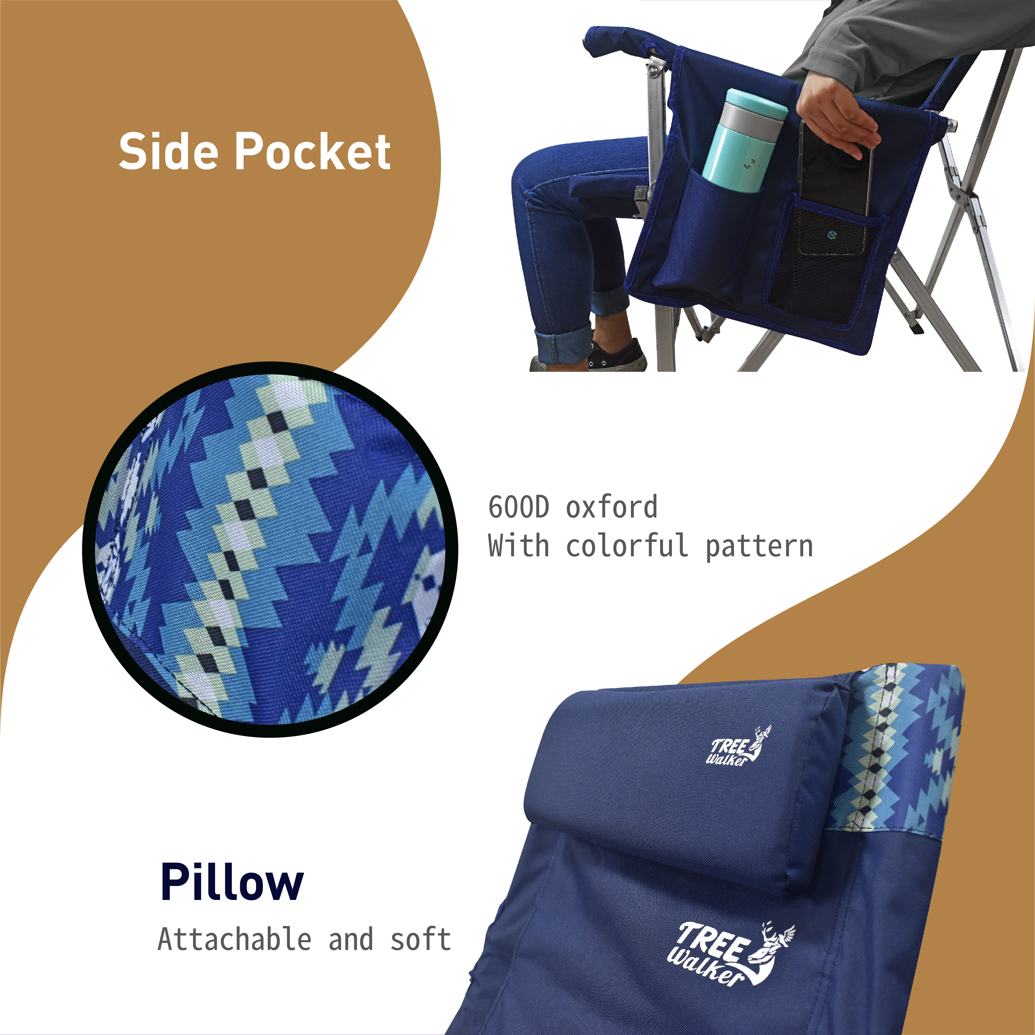 Camping Chair With Folding Back Trehel Enterprise Co Ltd