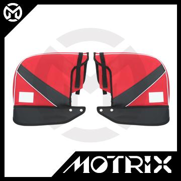 Handlebar muffs red (LOGO printed available)