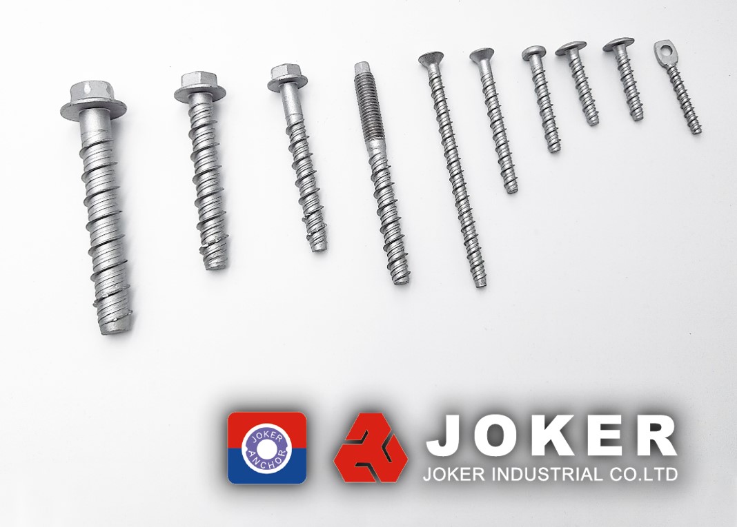 Self tapping concrete screw anchor steel and A4