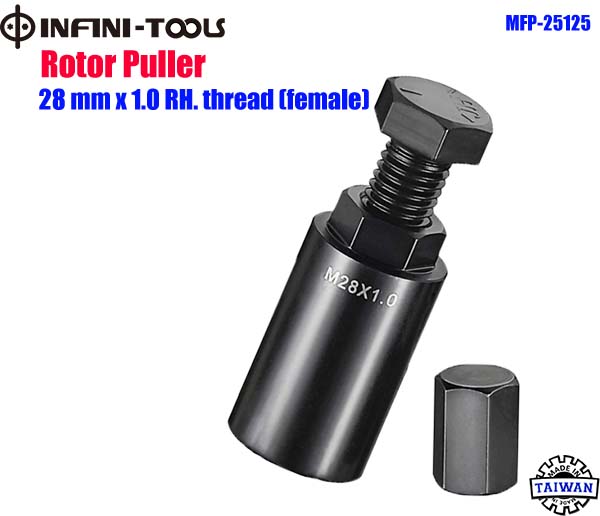Rotor Puller 28 mm x 1.0 Right Hand Thread Female Taiwantrade