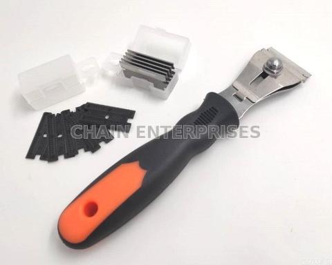 SHORT MULTI-PURPOSE RAZOR SCRAPER (PUSH LOCK)