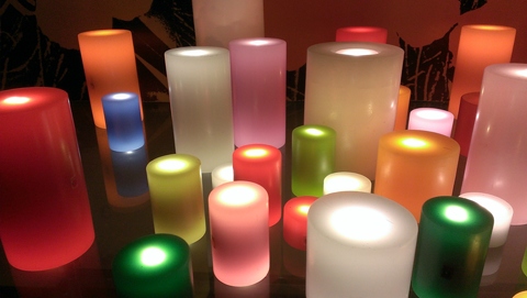 Real Wax Rechargeable Led Candle Light ( Touch control / 60 hrs / M size)