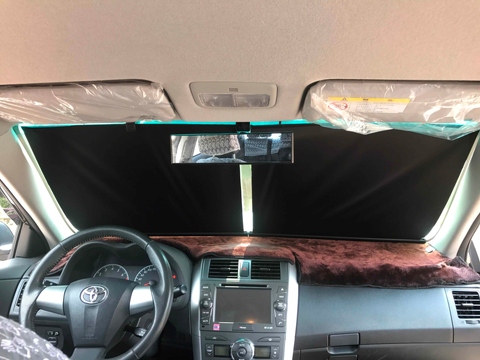 Retractable Windshield Sun Shade for Front Car Windows