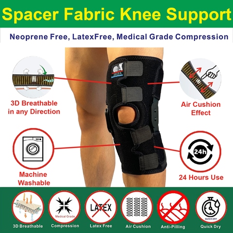 Knee Brace for Arthritis, ACL and Meniscus Tear,Open-Patella Stabiliser,  Adjustable Brace,Best kneepad Support for Sports Injury Rehabilitation &  Protection Against Reinjury, Running, Walking, Cycling, Basketball,  Gardening : : Health