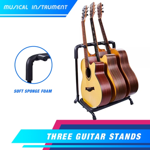 Kingbest   guitar stand fits 3 guitars or bass guitars