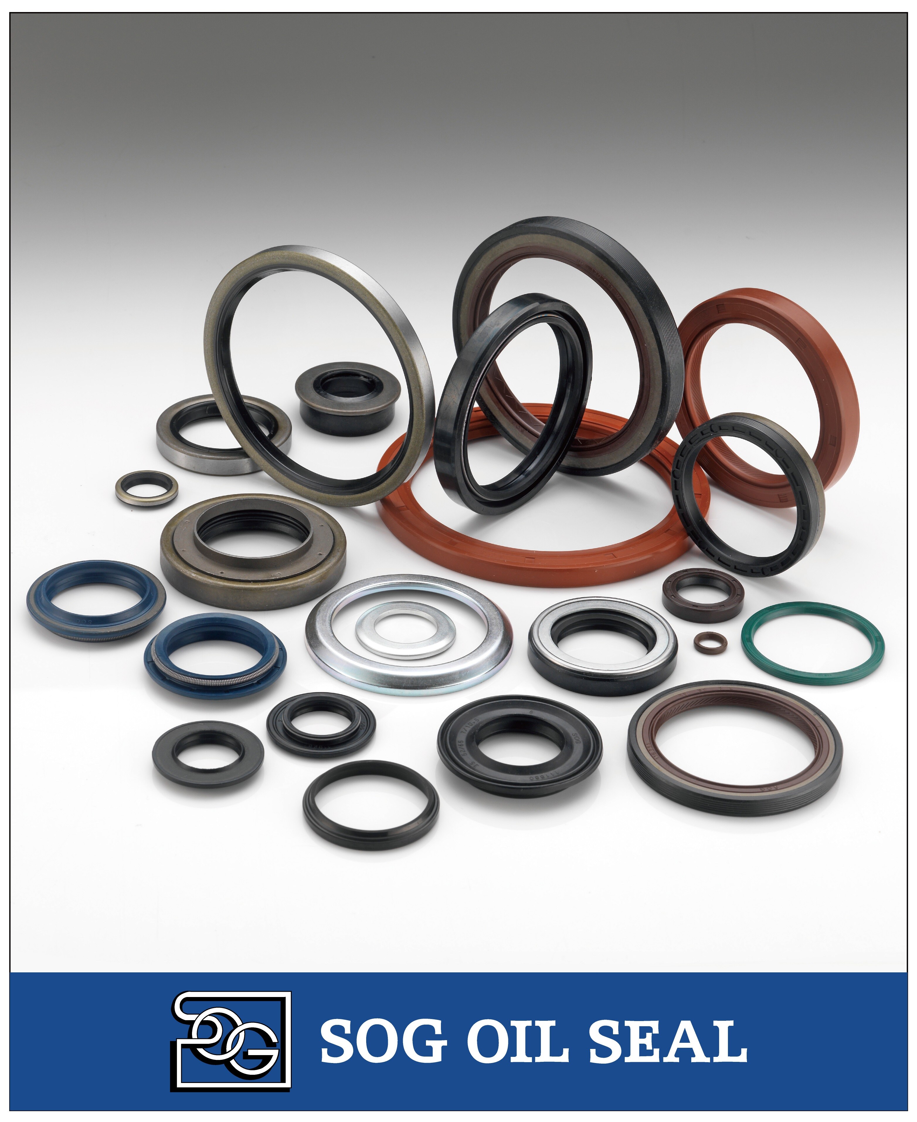 Industrial Oil Seals DIN 3760 Shaft Seals in Multiple Materials and