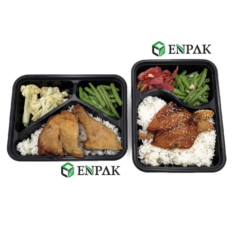 3 Compartment Bento Disposable Lunch Box - MIDA