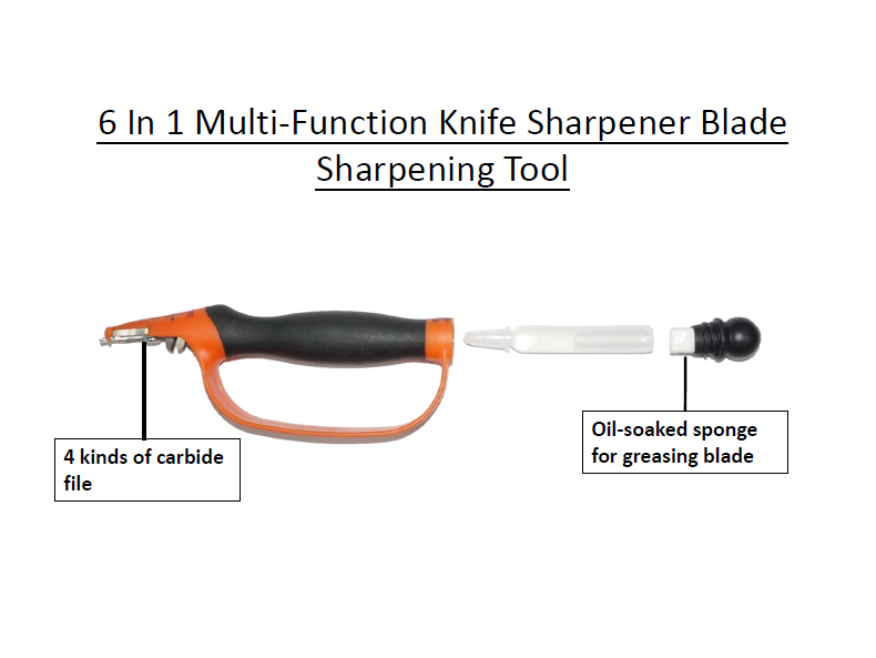 6 In 1 MultiFunction Knife Sharpener Blade Sharpening Tool
