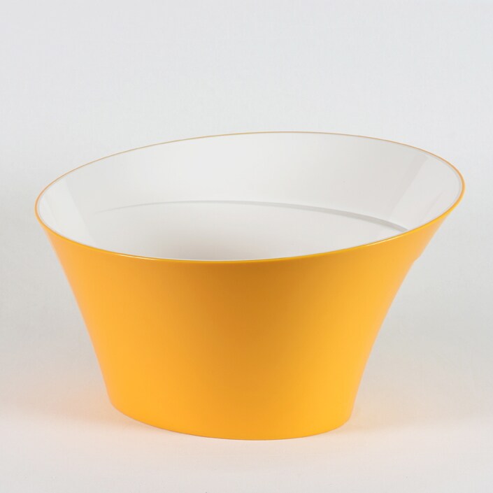 yellow ice bucket