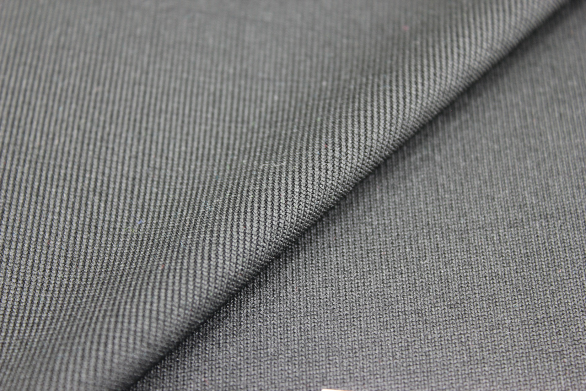 grey rib knit fabric