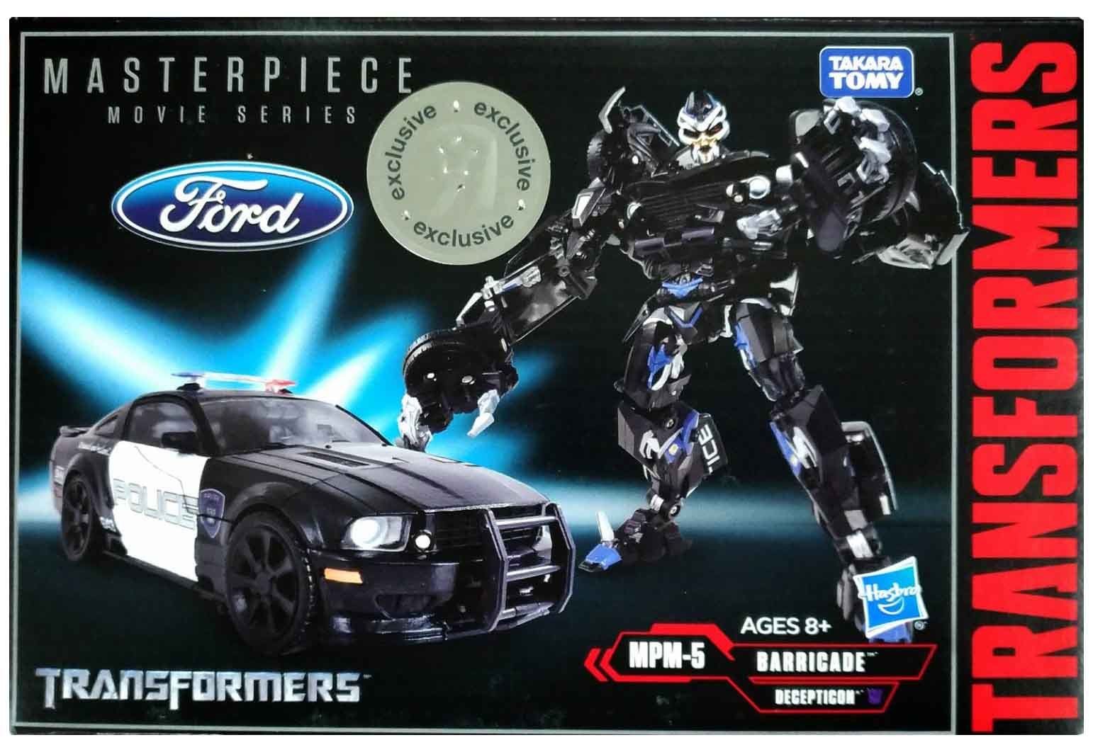 Transformers 5 Movie Masterpiece MPM05 Barricade Car Action Figure 7" Toy