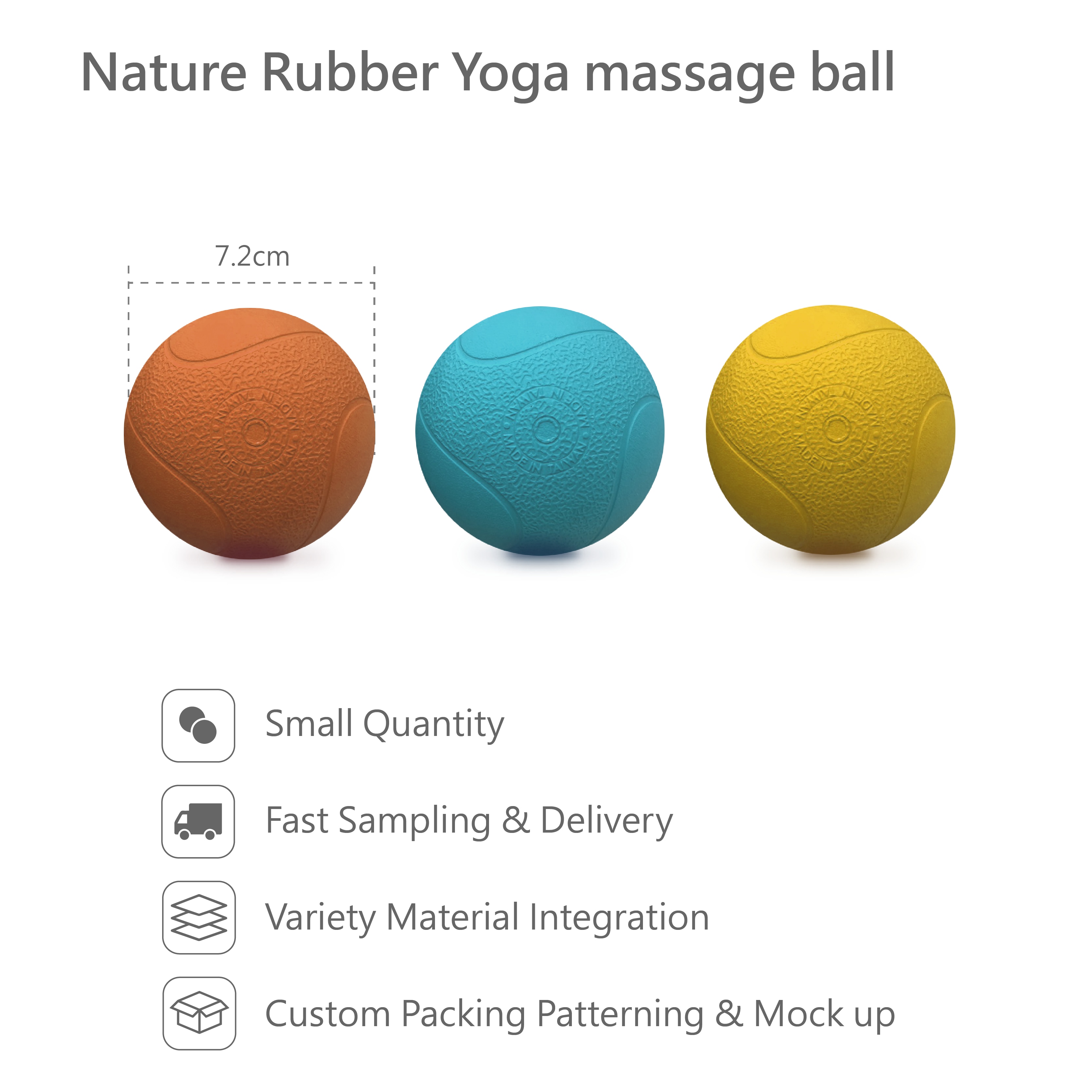 Nature Rubber yoga massage ball Taiwantrade