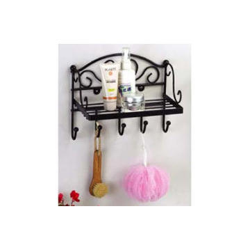 Wall Shelf W/5 Hooks