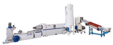 Side feeder waste plastic recycling and Pelletizing machine