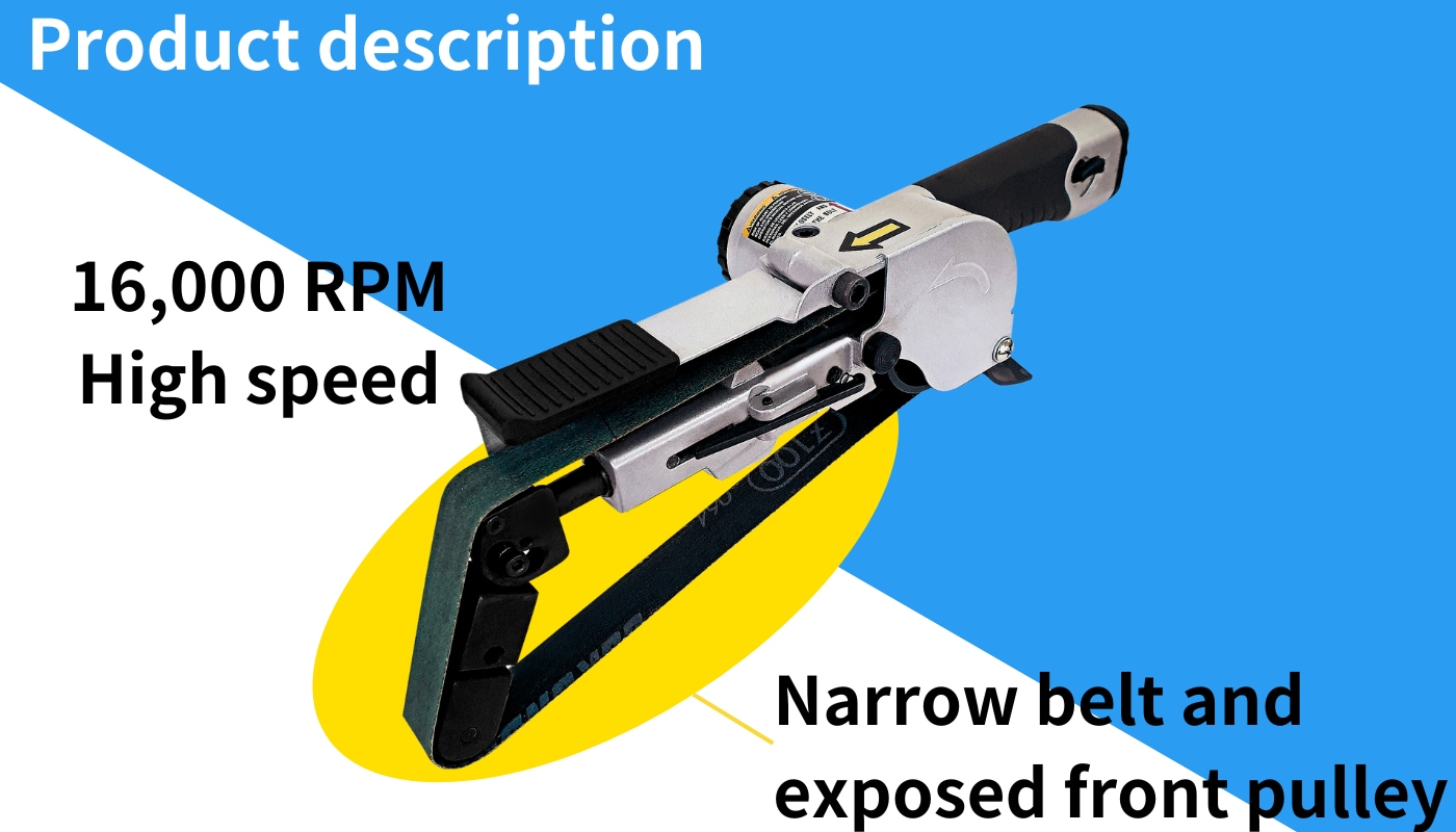 Pneumatic Tube Belt 16000 rpm Air Belt Sander with Belts PROWIN TOOLS
