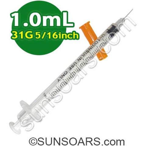 Insulin Syringe U 40 1 Ml With 31 G X 5 16 Inch Taiwantrade Com