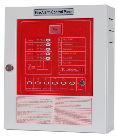 YF-3 5 Zone Conventional Fire Alarm Control Panel