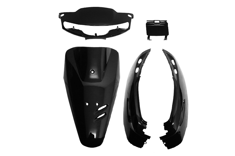 COWL PLASTIC PARTS HONDA SUPER DIO AF27 BLACK 5PCS/SET