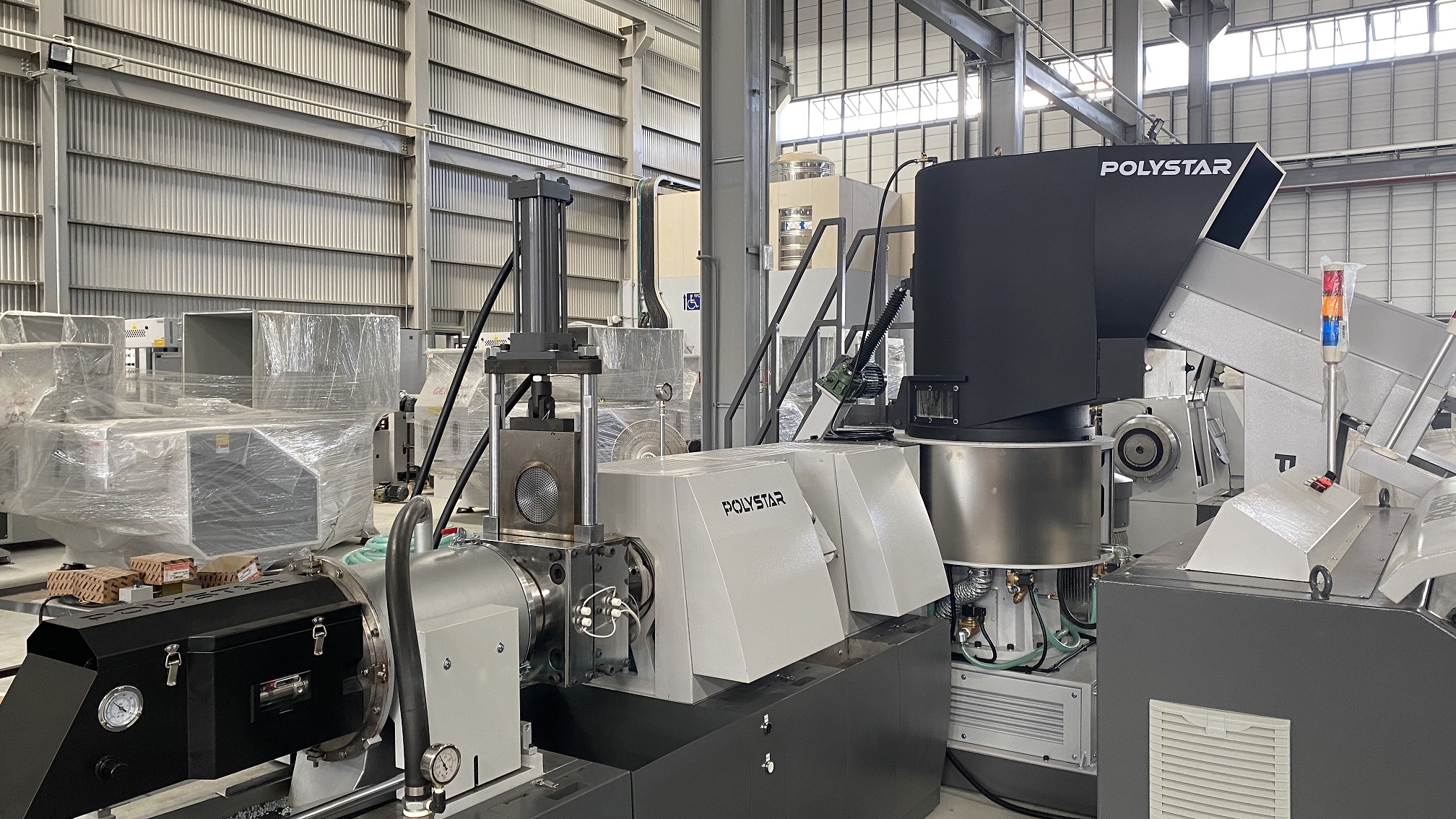 Plastic T-shirt bag recycling extruder | POLYSTAR MACHINERY CO., LTD.