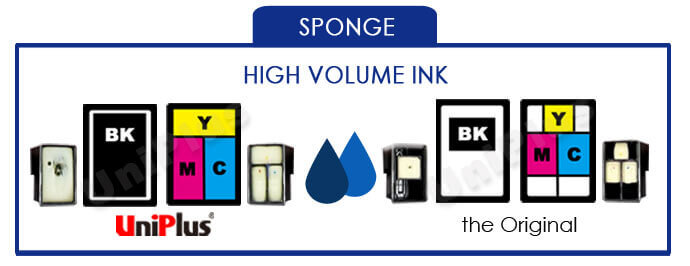 ink cartridge-high volume ink-sponge-Uniplus