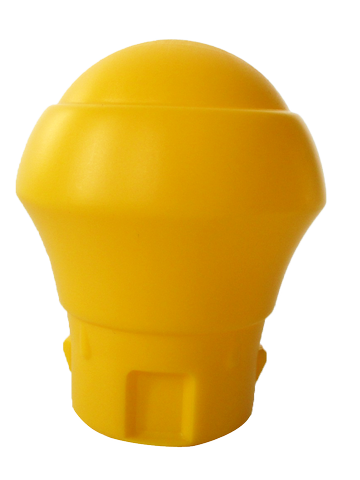 Yellow Stanchion Accessories - Round Bulb Top