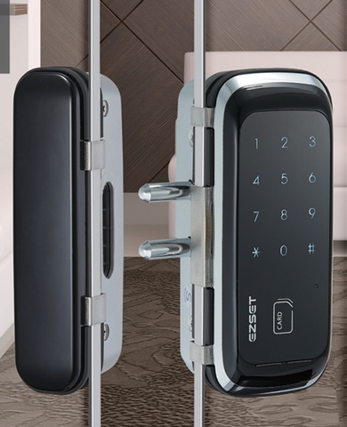 Electronic Glass Door Smart Rim Lock Taiwantrade Com