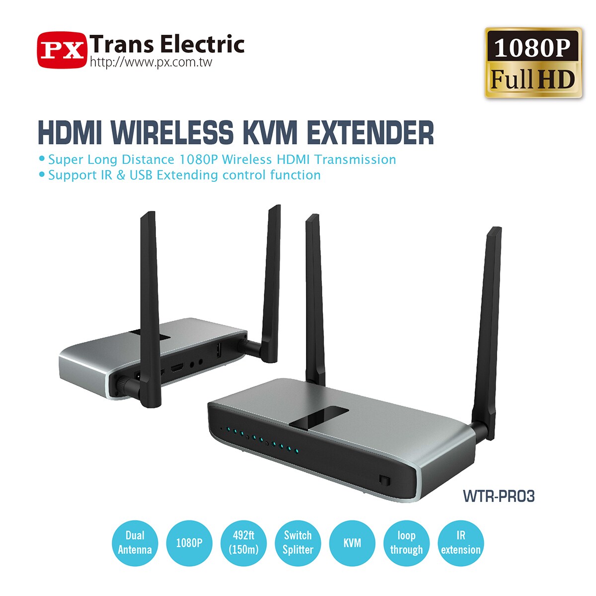 Long range 150M Wireless HDMI Transmitter and Receiver Taiwantrade