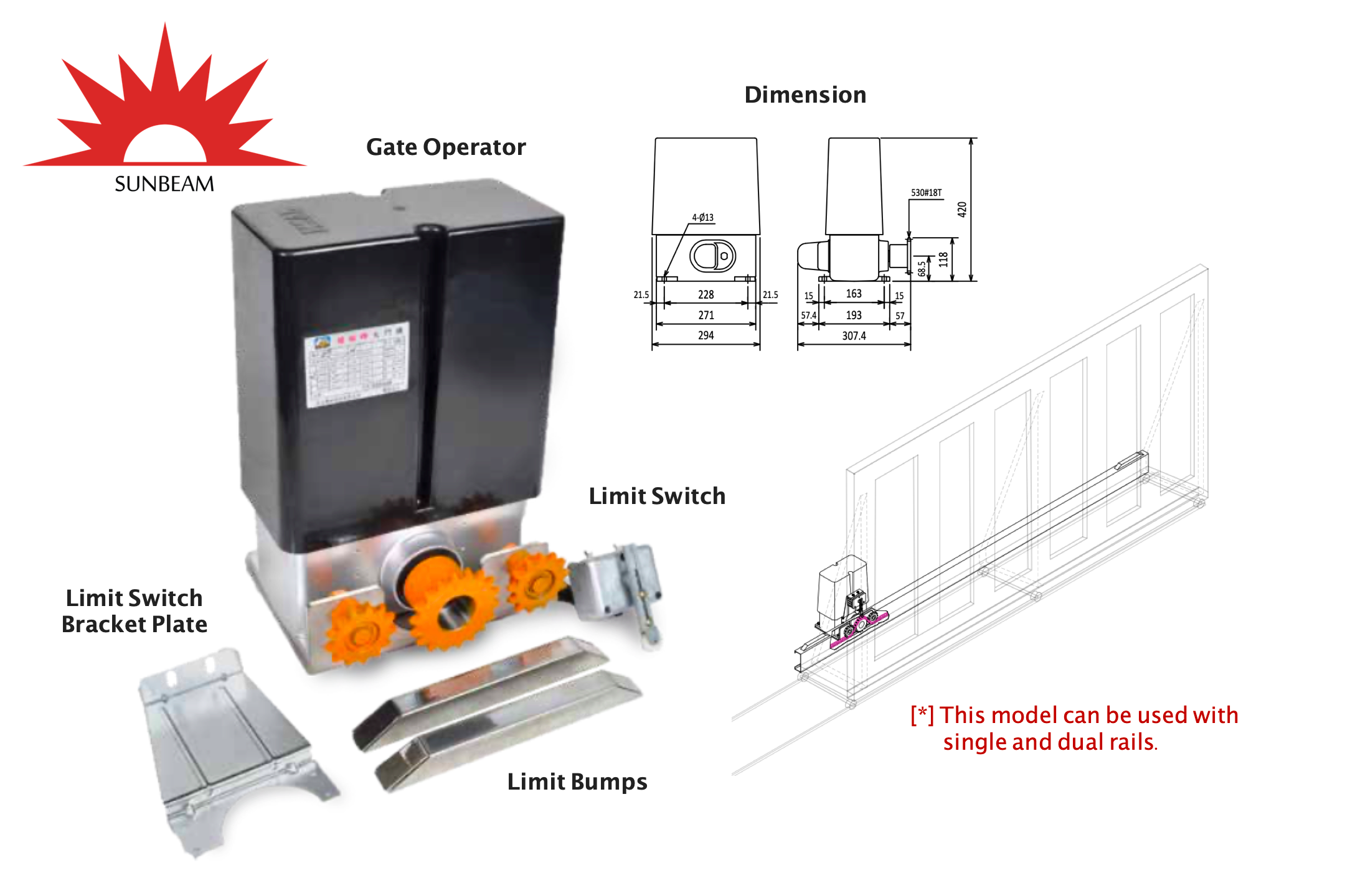 Electric Gate Operators Ground Chain Type